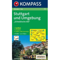 Achat Carte randonnées Stuttgart und Umgebung Kompass 775