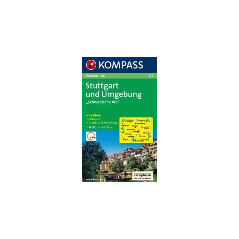 Achat Carte randonnées Stuttgart und Umgebung Kompass 775