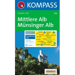Achat Carte randonnées Mittlere Alb, Münsinger Kompass 779
