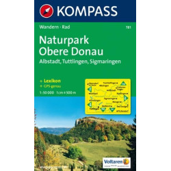 Achta Carte randonnées Naturpark Obere Donau Kompass 781