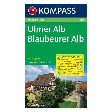 Achat Carte randonnées Ulmer Alb, Blaubeurer Alb Kompass 788