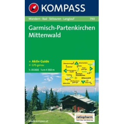 Achat Carte randonnées Garmisch-Partenkirchen, Mittenwald Kompass 790