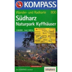 Achat Carte randonnées Südharz, Naturpark Kyffhäuser Kompass 800