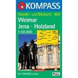 Achat Carte randonnées Weimar, Jena, Holzland Kompass 804