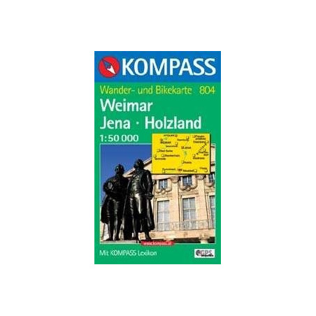 Achat Carte randonnées Weimar, Jena, Holzland Kompass 804