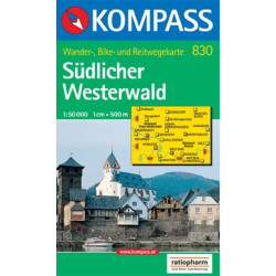 Achat Carte randonnées Südlicher Westerwald Kompass 830
