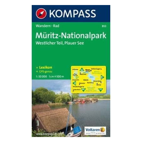 Achat Carte randonnées Müritz-Nationalpark, Westlicher Teil Kompass 853