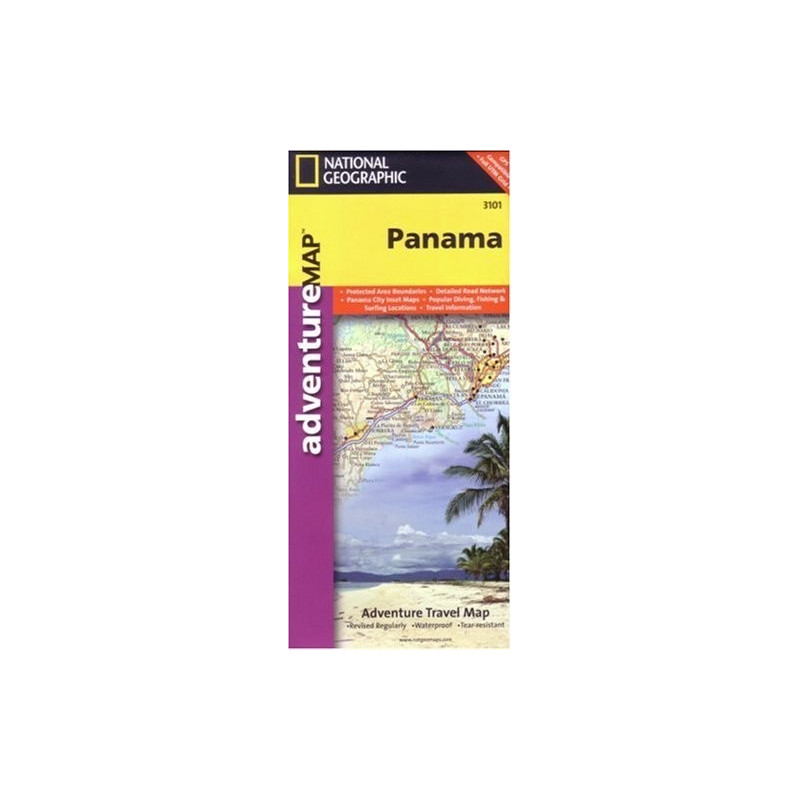 Achat Carte routière Panama - National Géographic