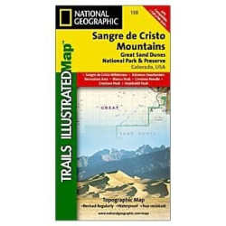 Achat Carte randonnées Great Sand Dune - National Géographic