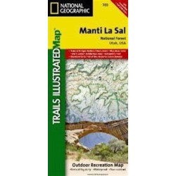 Achat Carte randonnées Manti Lasal, National Forest Utah - National Géographic
