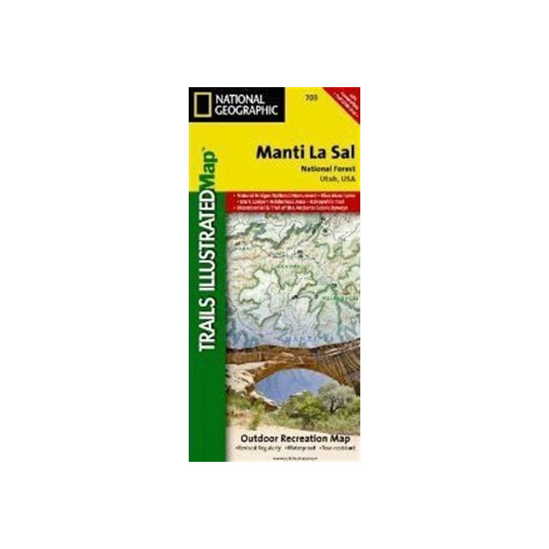 Achat Carte randonnées Manti Lasal, National Forest Utah - National Géographic