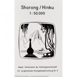 Achat Carte randonnées Shorong Hinku - Nelles Craenen