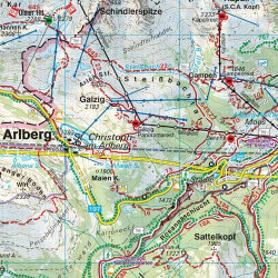 Achat Carte randonnées Arlberg, Lech, St. Anton - Freytag 5504