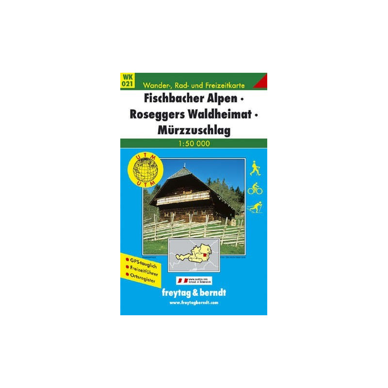 Achat Carte randonnées Fischbacher Alpen, Roseggers Waldheimat - Freytag 021