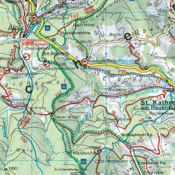 Achat Carte randonnées Fischbacher Alpen, Roseggers Waldheimat - Freytag 021
