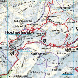 Achat Carte randonnées Hochschwab, Veitschalpe, Eisenerz, Bruck - Freytag 041