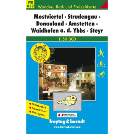 Achat Carte randonnées Mostviertel, Strudengau, Donauland- Freytag 052