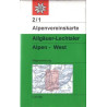 Achat Carte randonnées Allgauer, Lechtaler Alpen West -Alpenverein 02/1