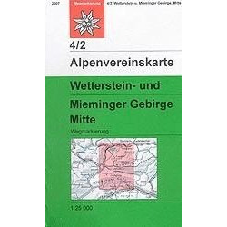 Achat Carte randonnées Wetterstein und Mieminger Gebirge, Mitte - Alpenverein 04/2