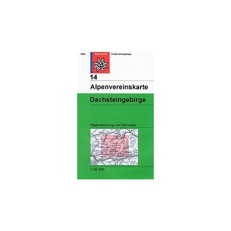 Achat Carte randonnées Dachsteingebirge - Alpenverein 14