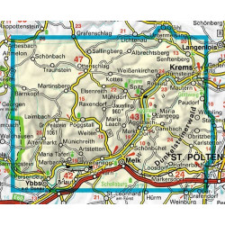 Achat Carte randonnées Wachau-Vallée du Danube Yspertal-Jauerling-Dunkelsteinerwald - Freytag 071