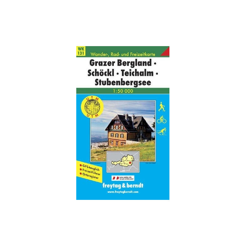 Achat Carte randonnées Grazer Bergland-Schöckl-Teichalm-Stubenbergsee - Freytag 131