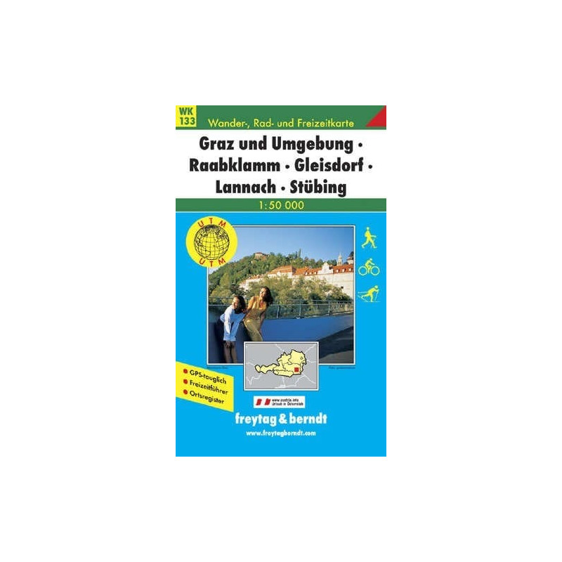 Achat Carte randonnées Graz und Umgebung-Raabklamm-Gleisdorf-Lannach-Stübing - Freytag 133