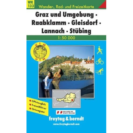 Achat Carte randonnées Graz und Umgebung-Raabklamm-Gleisdorf-Lannach-Stübing - Freytag 133