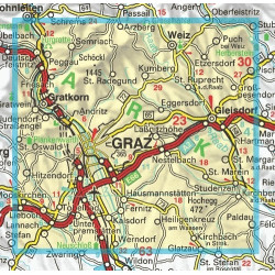 Achat Carte randonnées Graz und Umgebung-Raabklamm-Gleisdorf-Lannach-Stübing - Freytag 133
