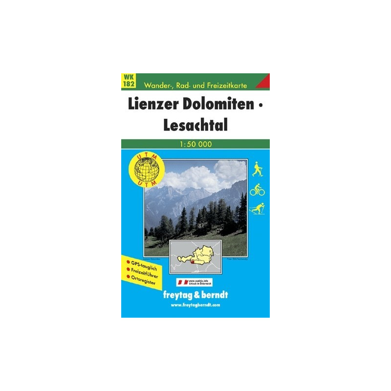 Achat Carte randonnées Lienzer Dolomiten-Lesachtal-Villgratental - Freytag 182