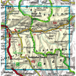Achat Carte randonnées Schladminger Tauern-Radstadt-Dachstein - Freytag 201