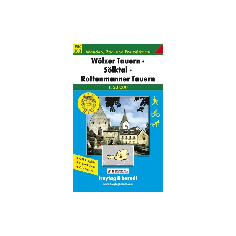 Achat Carte randonnées Wölzer Tauern-Sölktal-Rottenmanner Tauern - Freytag 203