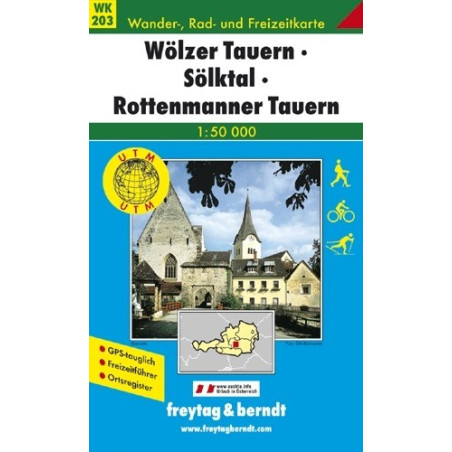 Achat Carte randonnées Wölzer Tauern-Sölktal-Rottenmanner Tauern - Freytag 203