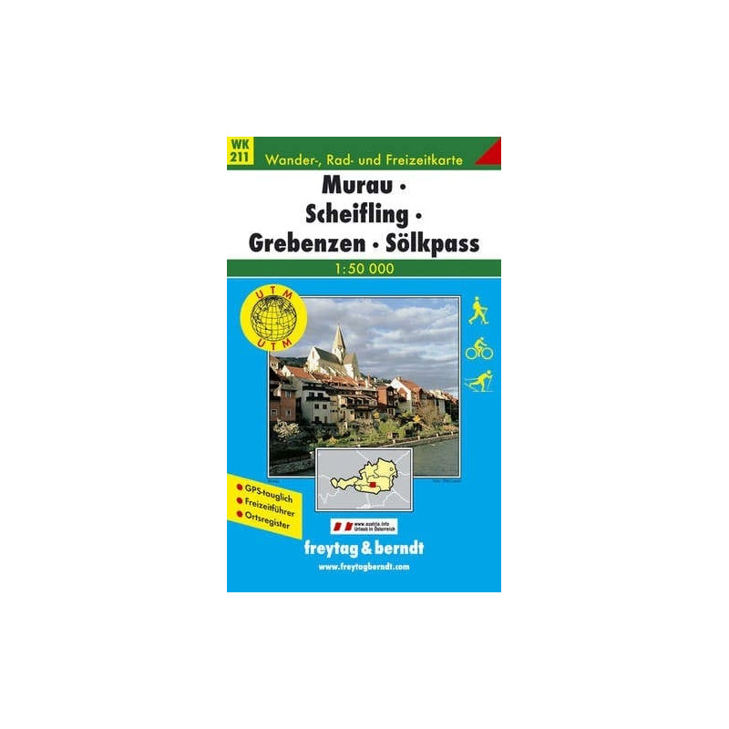 Achat Carte randonnées Murau-Scheifling-Grebenzen-Sölkpass - Freytag 211