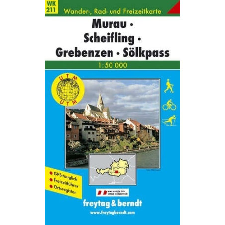 Achat Carte randonnées Murau-Scheifling-Grebenzen-Sölkpass - Freytag 211