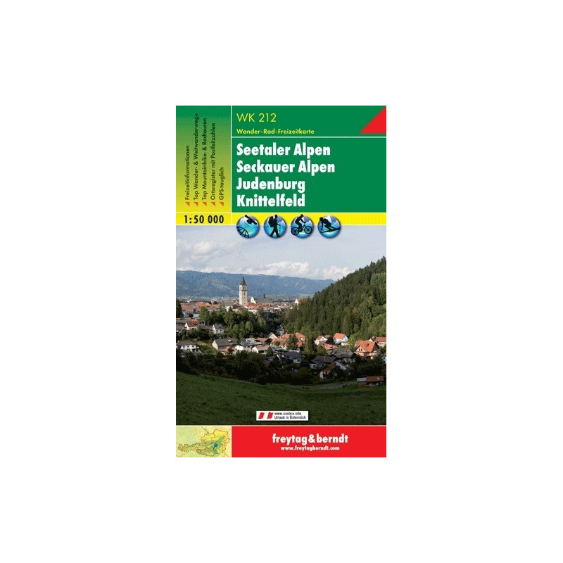 Achat Carte randonnées Seetaler Alpen-Seckauer Alpen-Judenburg-Knittelfeld - Freytag 212