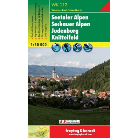 Achat Carte randonnées Seetaler Alpen-Seckauer Alpen-Judenburg-Knittelfeld - Freytag 212