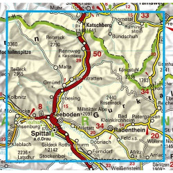 Achat Carte randonnées Liesertal-Maltatal-Millstätter See-Spittal an der Drau-Nockalmstraße - Freytag 221