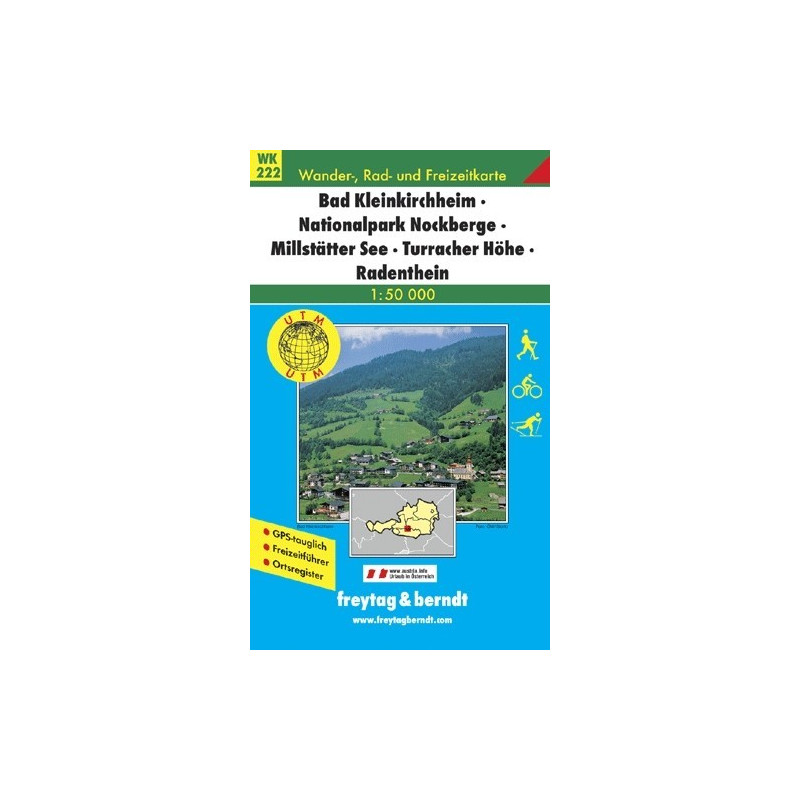 Achat Carte randonnées Bad Kleinkirchheim-Nationalpark Nockberge-Millstätter See-Turracher Höhe-Radenthein - Freytag 222
