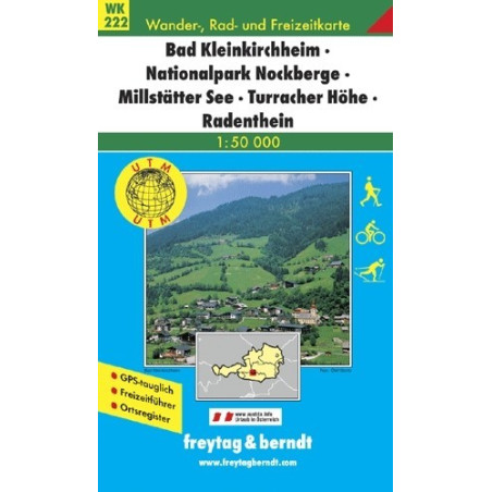 Achat Carte randonnées Bad Kleinkirchheim-Nationalpark Nockberge-Millstätter See-Turracher Höhe-Radenthein - Freytag 222