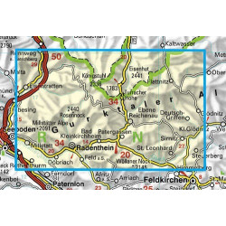Achat Carte randonnées Bad Kleinkirchheim-Nationalpark Nockberge-Millstätter See-Turracher Höhe-Radenthein - Freytag 222