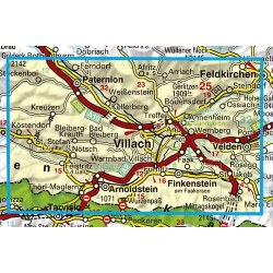 Achat Carte randonnées Faaker See-Ossiacher See-Villach-Dreiländereck-Unteres Gailtal - Freytag 224