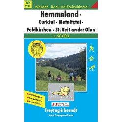 Achat Carte randonnées Hemmaland-Gurktal-Metnitztal-Feldkirchen-St. Veit an der Glan - Freytag 231