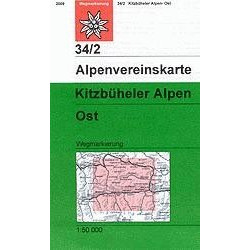 Achat Carte randonnées Kitzbuheler Alpen Ostliches -Alpenverein 34/2