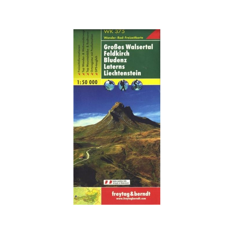 Achat Carte randonnées Bludenz, Klostertal, Brandnertal - Freytag 375
