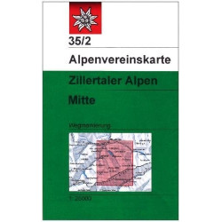 Achat Carte randonnées Zillertaler Alpen Mitte - Alpenverein 35/2