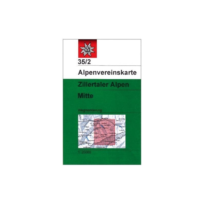 Achat Carte randonnées Zillertaler Alpen Mitte - Alpenverein 35/2