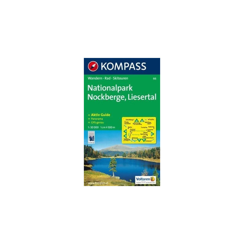 Achat Carte randonnées Nationalparkregion Nockberge, Liesertal - Kompass 66