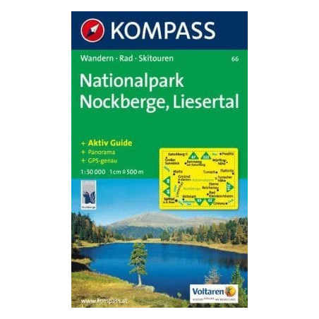 Achat Carte randonnées Nationalparkregion Nockberge, Liesertal - Kompass 66