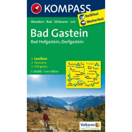 Achat Carte randonnées Bad Gastein - Kompass 040
